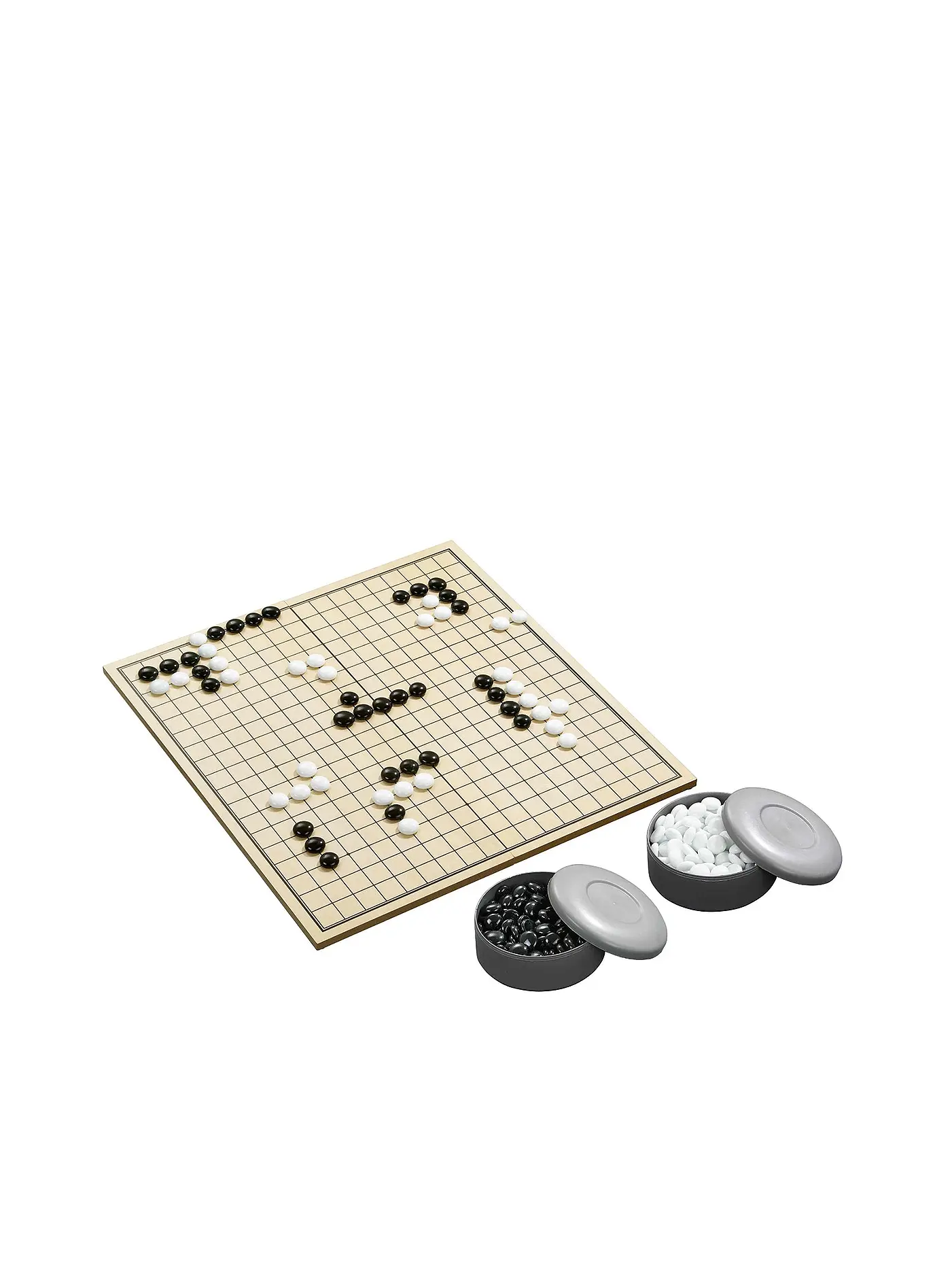 PHILOS | Brettspiel - Go and Go Bang-Turnier - Klappbares Holzspielbrett | 